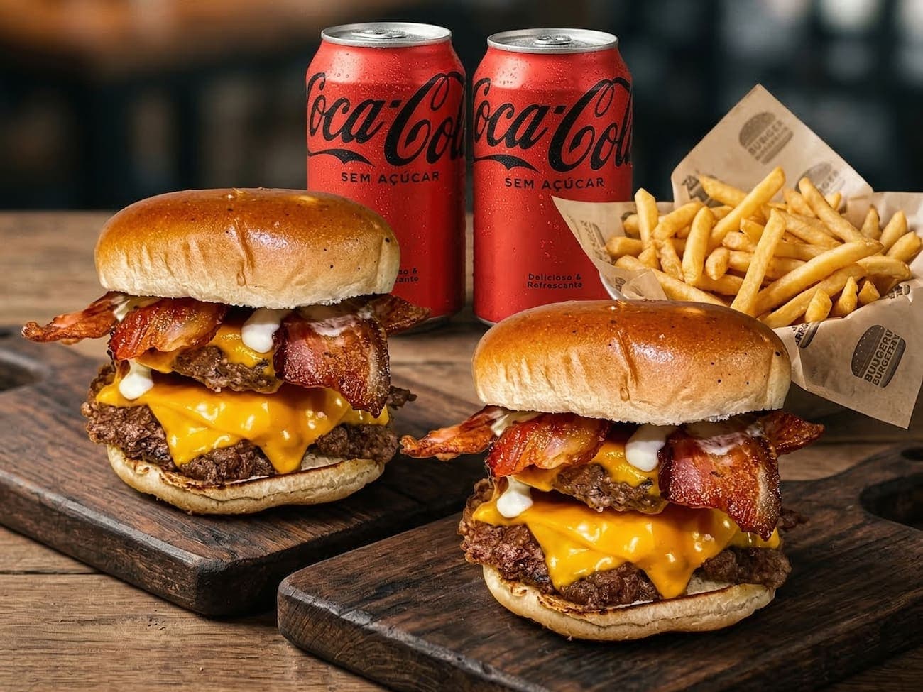 Combo casal: 2 Visconde Duplo com batata e refri